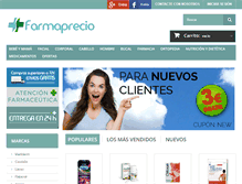 Tablet Screenshot of farmaprecio.com